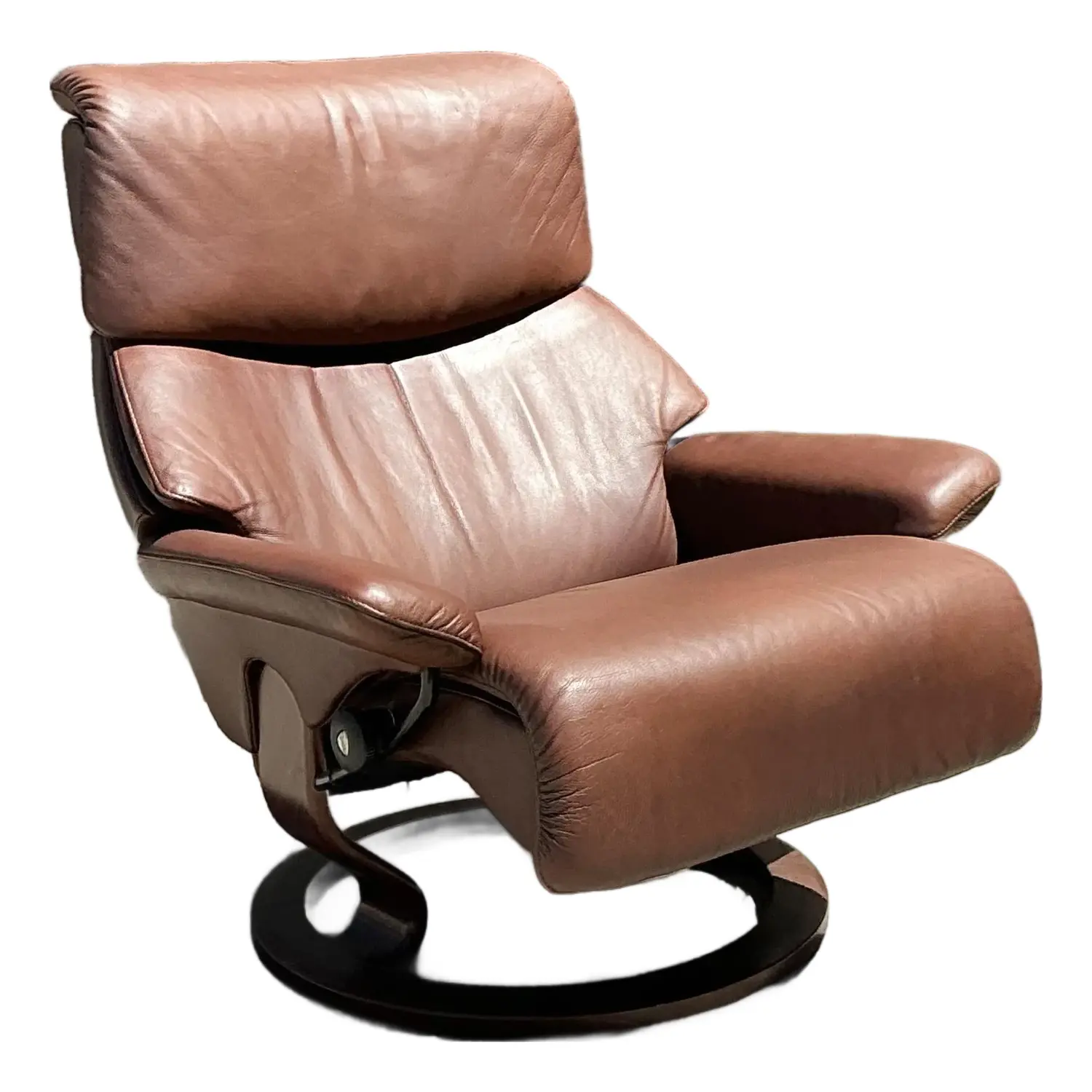 Vintage Ekornes “Stressless” Leather Lounge Chair