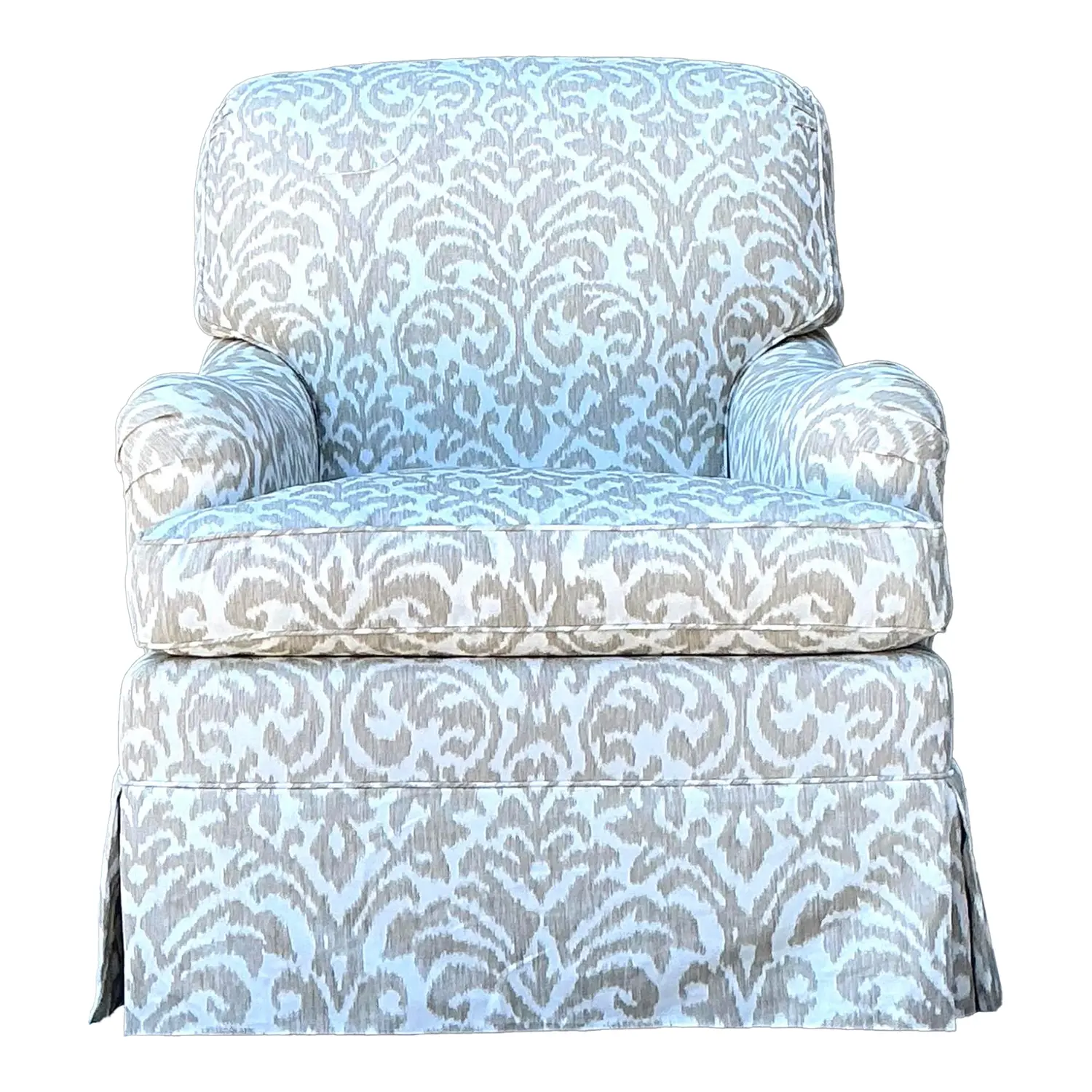 Vintage Fleur De Lys Lounge Chair