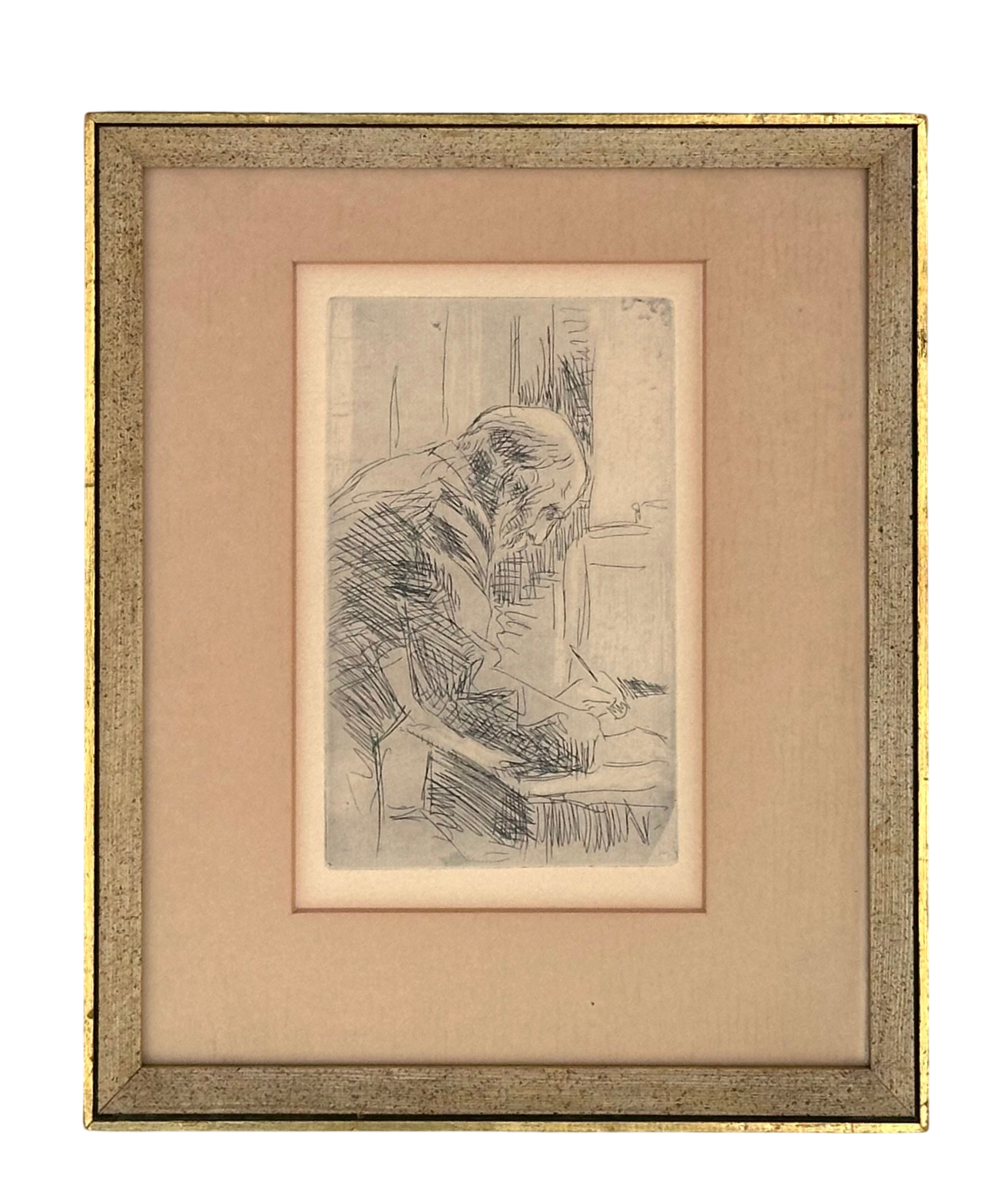 Vintage French Etching by Pierre Bonnard 'Le Bonne Grauier'