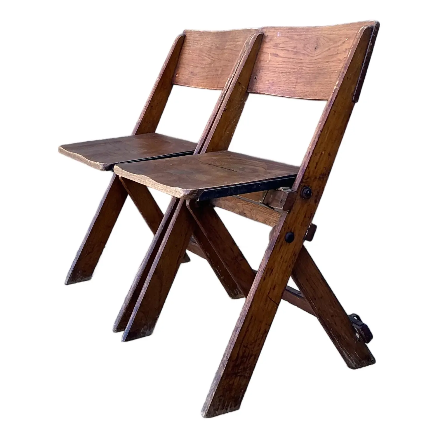 Vintage French Folding Chairs - A Pair