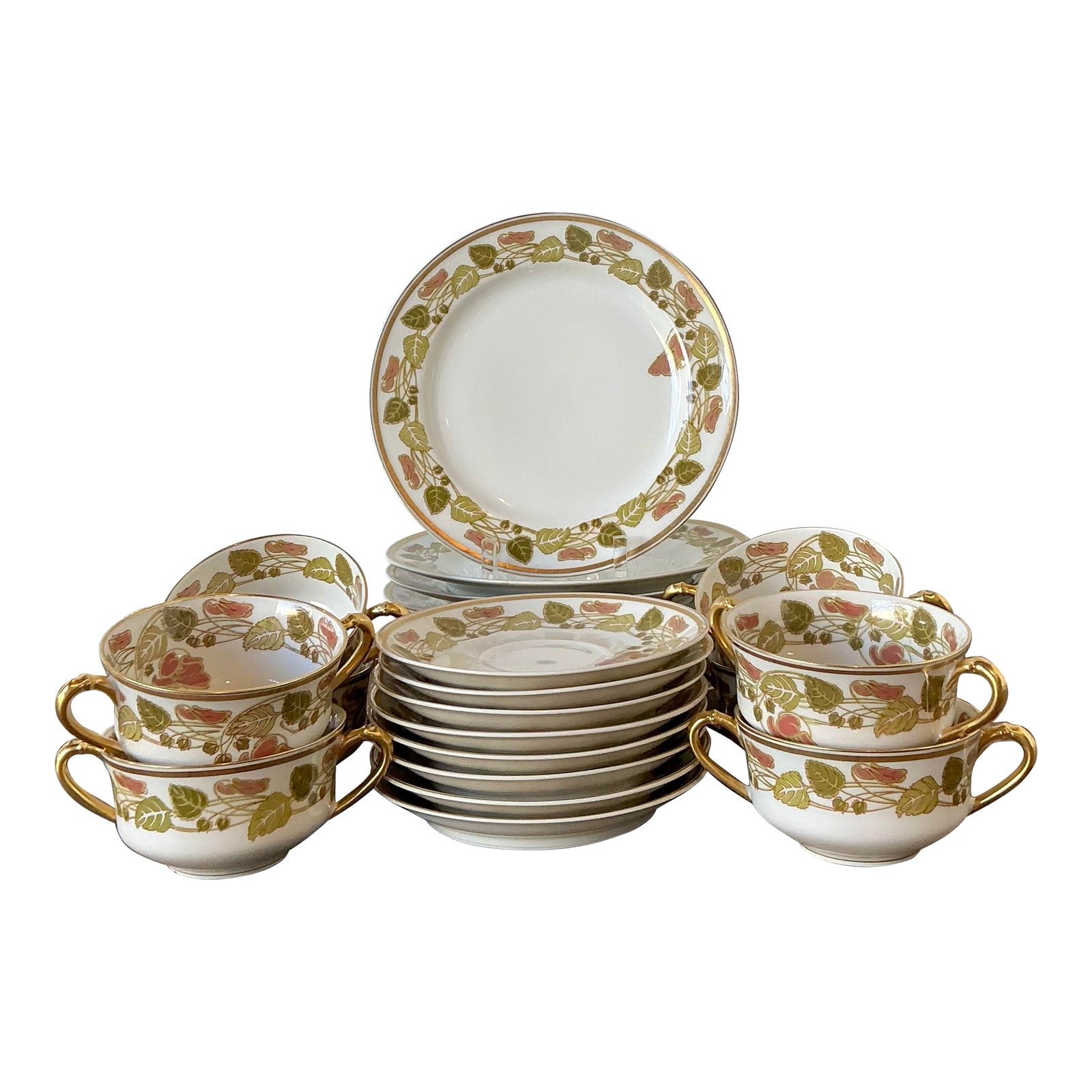 Vintage French Haviland Limoges Dessert Set of 36