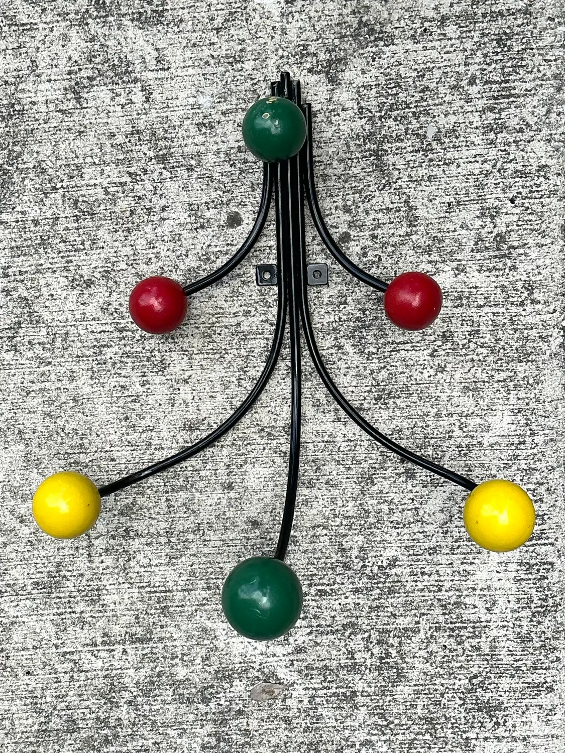 Vintage French Postmodern Wall Hook - Back view