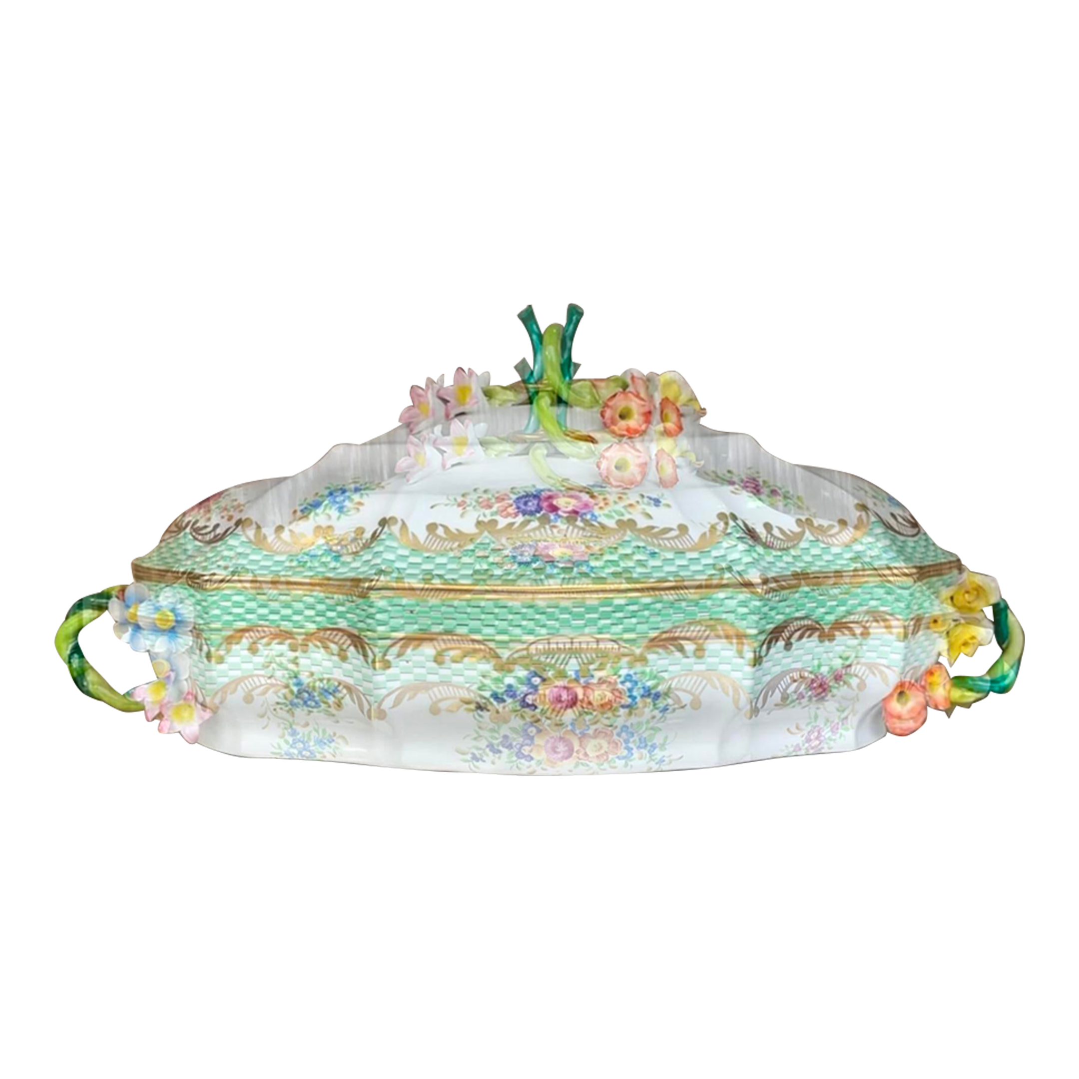 Vintage French Sevres Porcelain Serving Bowl