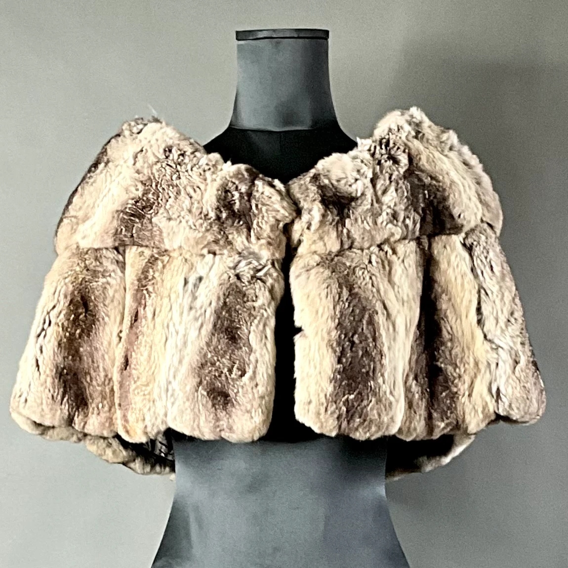 Vintage Furs by Mr. Herman Rabbit Fur Shawl - Detail view