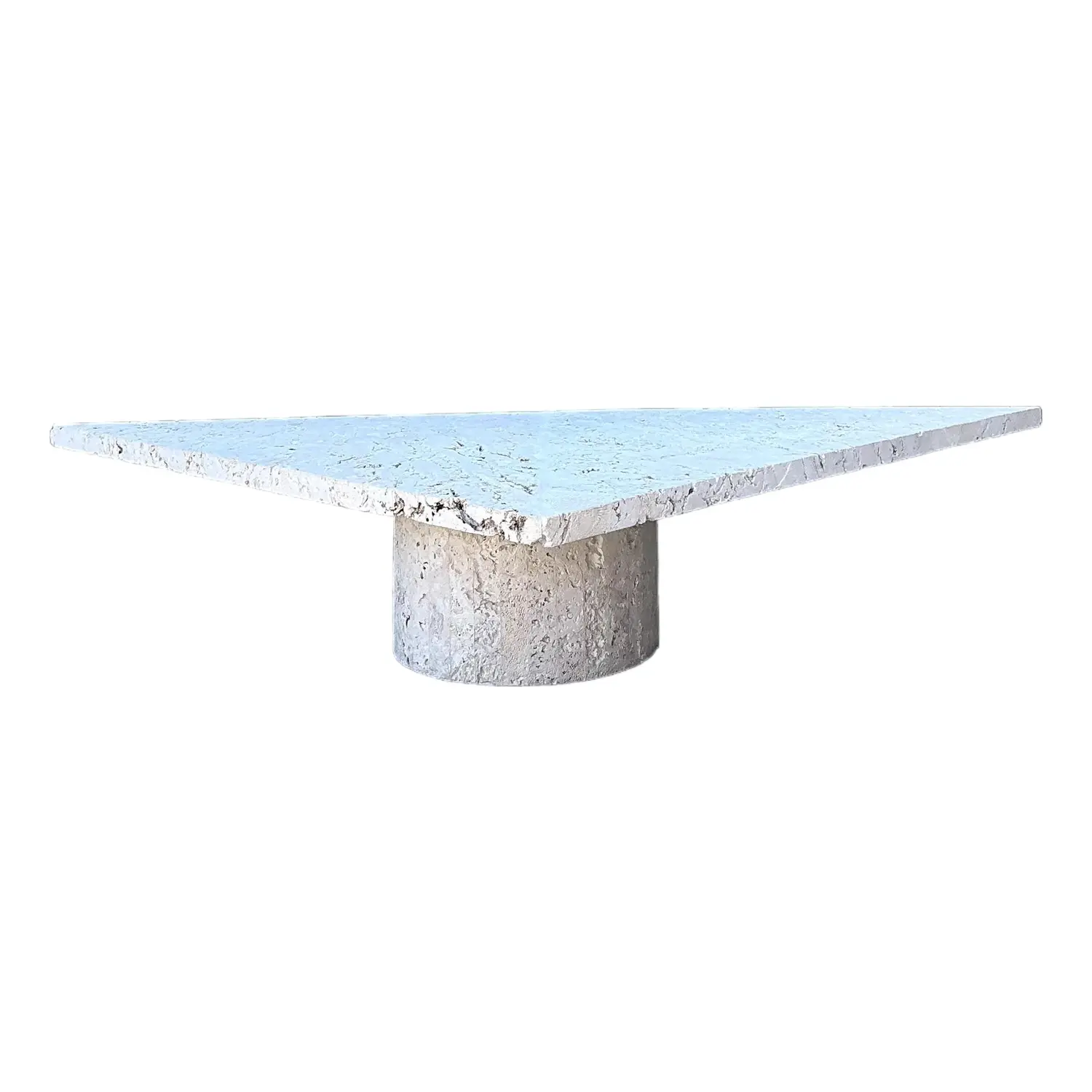 Vintage Geometric Coquina Coffee Table