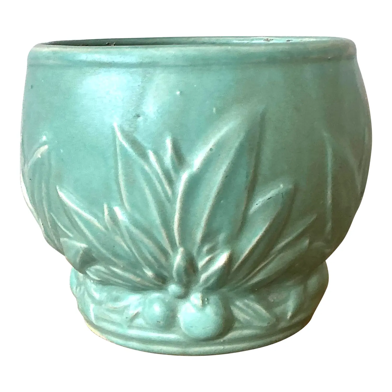 Vintage Glazed Ceramic Cache Pot After McCoy