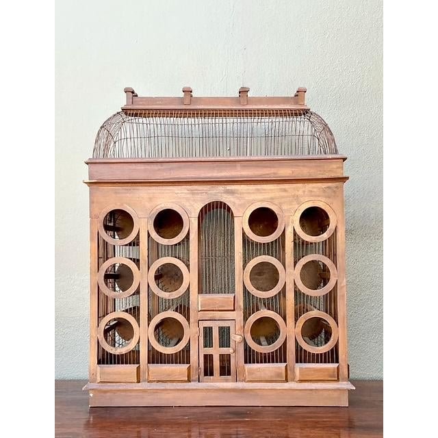 Vintage Gothic Bird Cage Wine Rack - Detail view