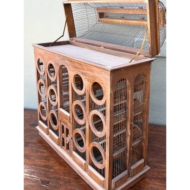 Vintage Gothic Bird Cage Wine Rack - Top view