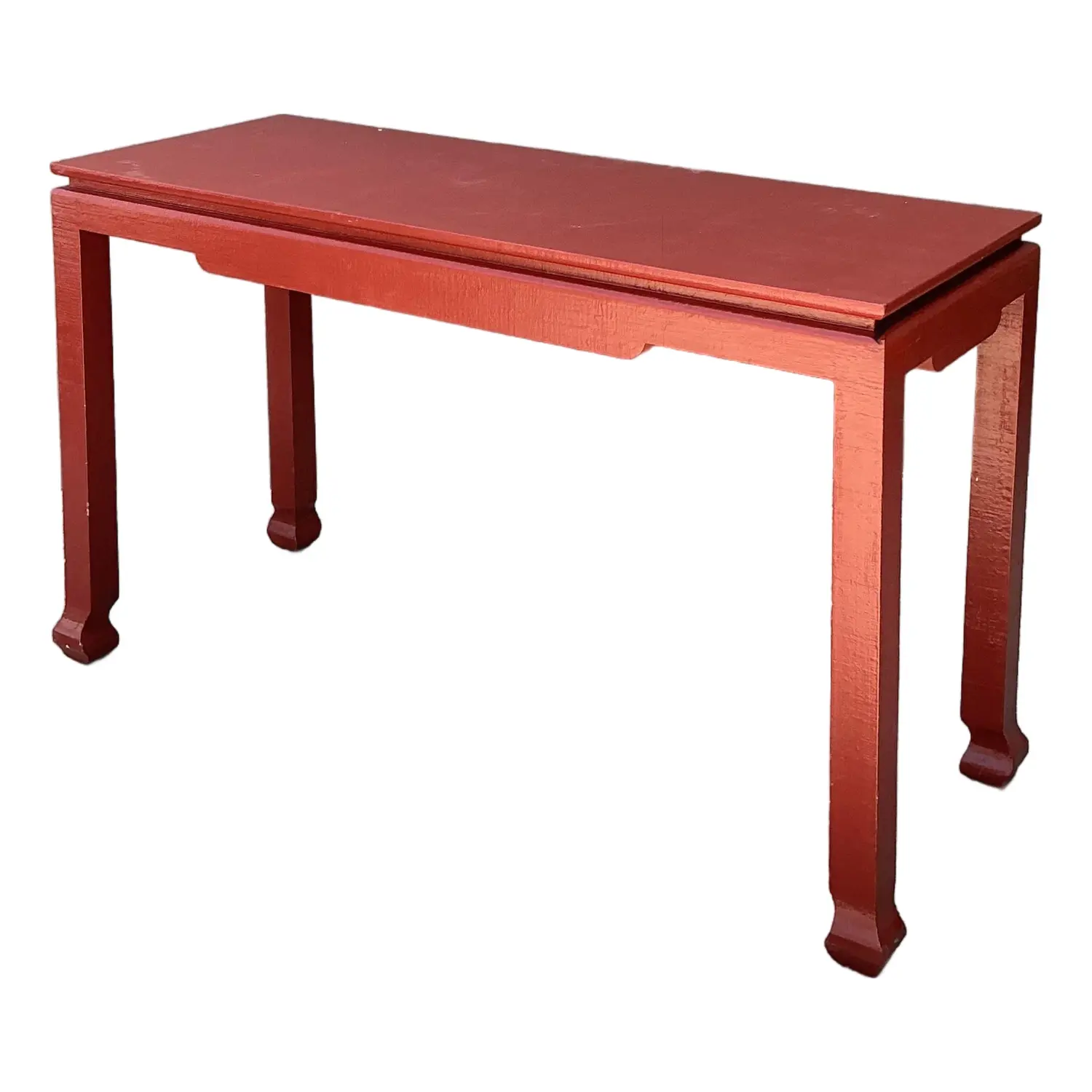 Vintage Grasscloth Ming Console Table
