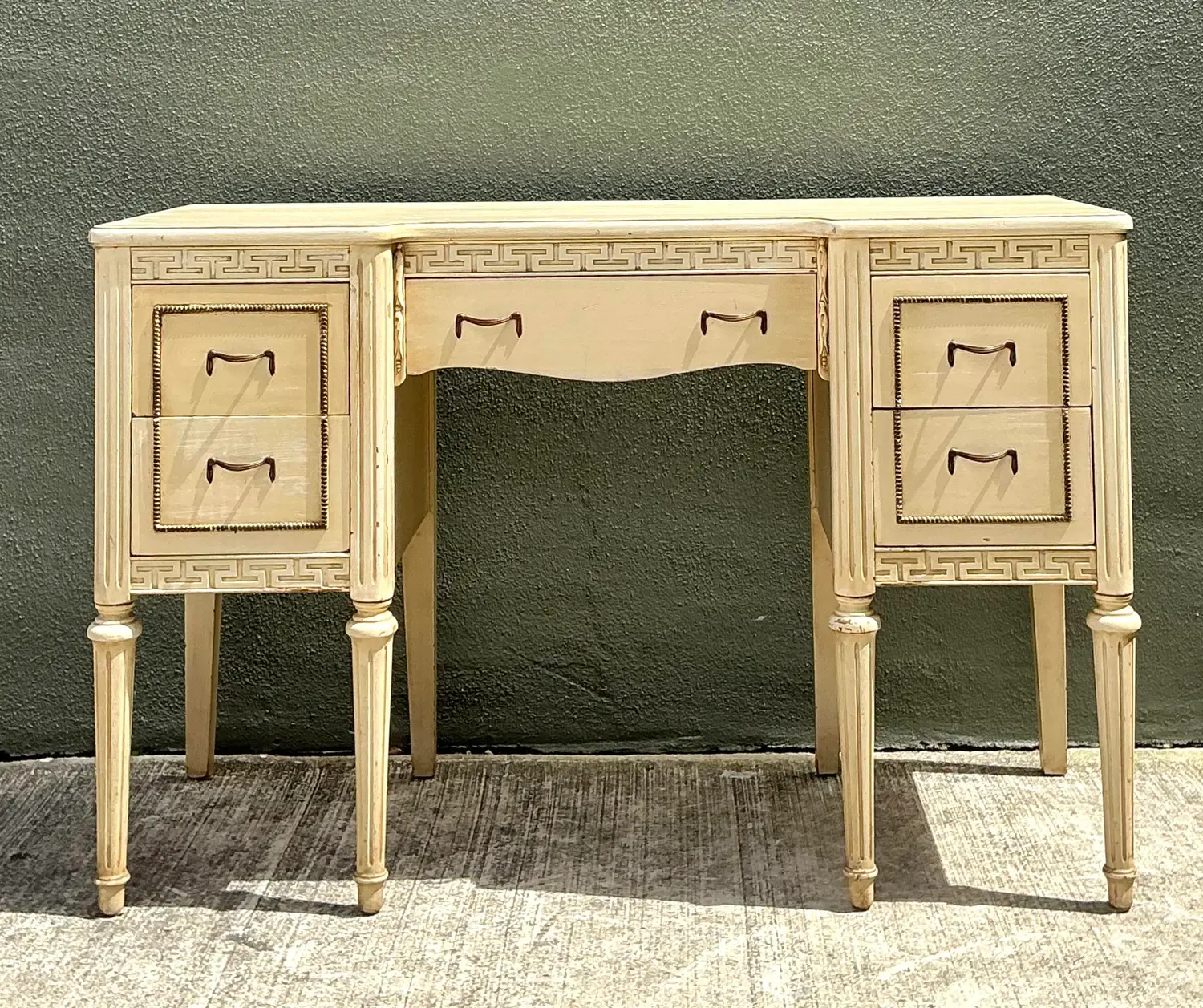 Vintage Greek Key Vanity - Detail view