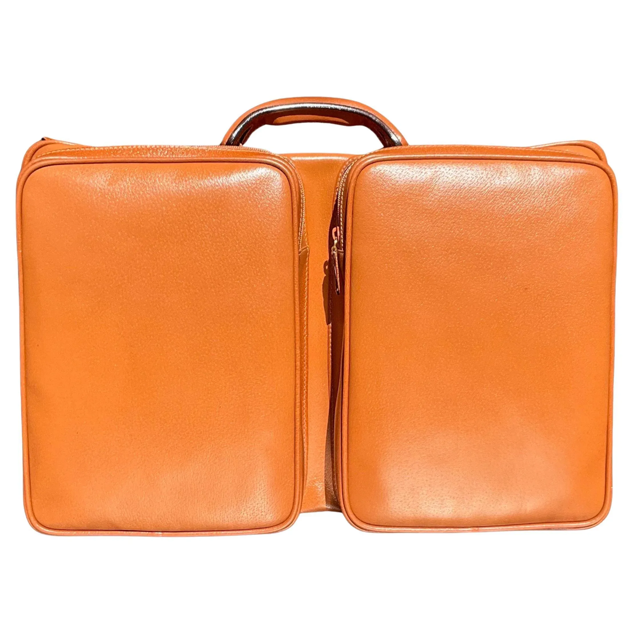 Vintage Gucci Leather Travel Bag With Original Box - Detail view