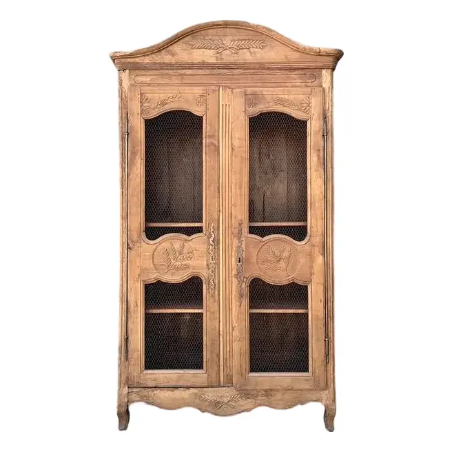 Vintage Gusto Distressed Wire Front Linen Press