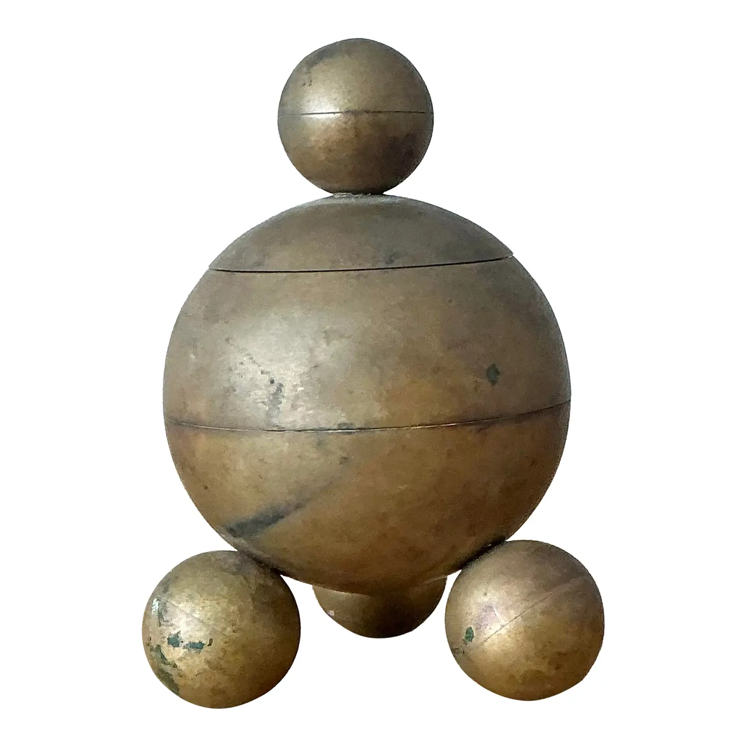 Vintage Gusums Brass Inkwell