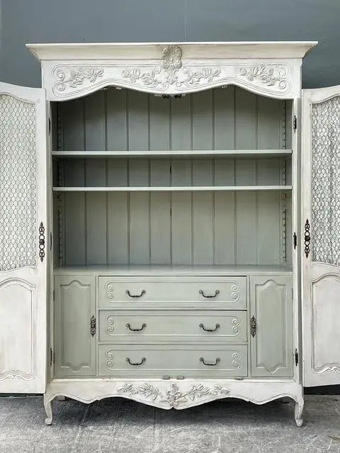 Vintage Habersham Louis XV Bibliotheque - Back view
