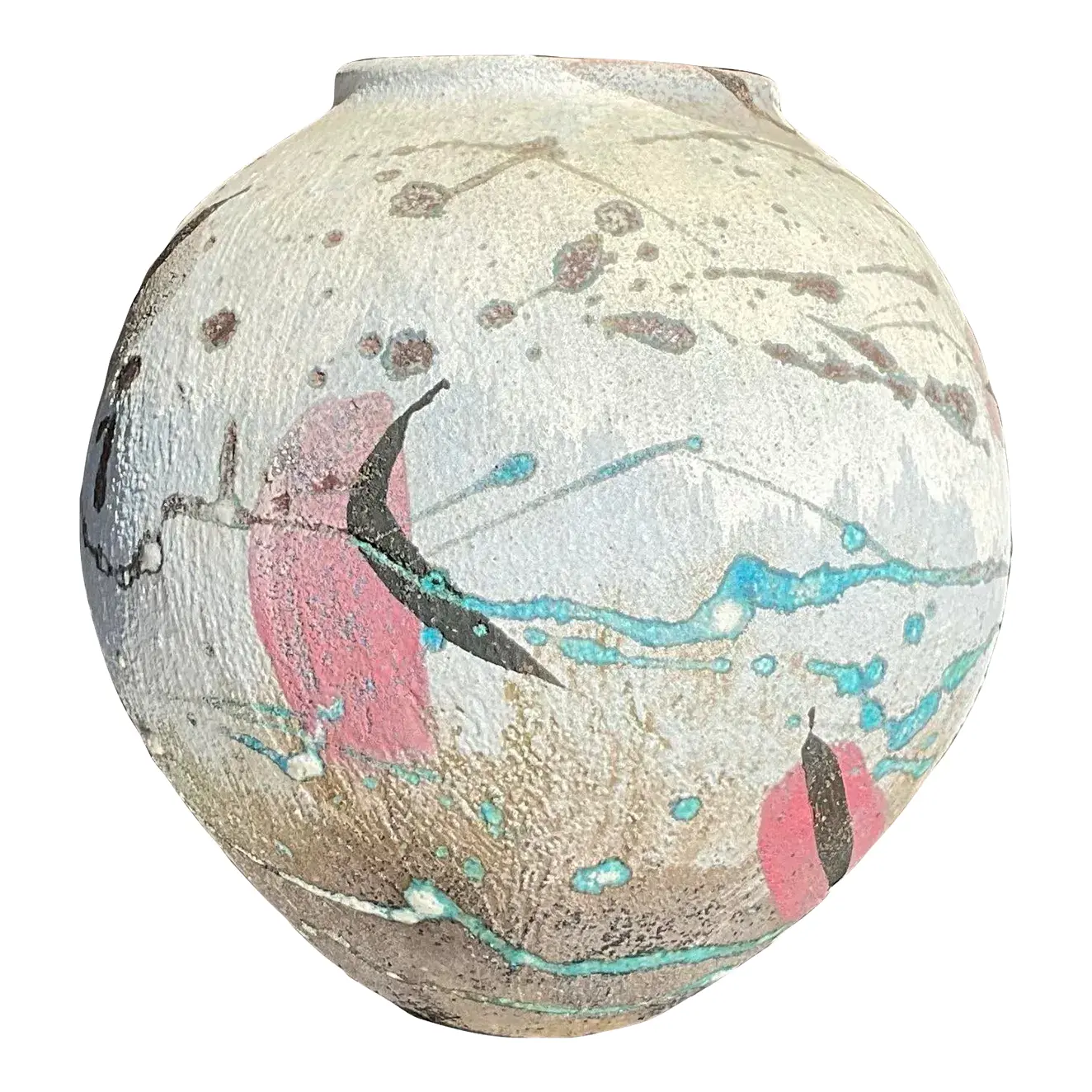 Vintage Hand Painted Studio Pottery Vase