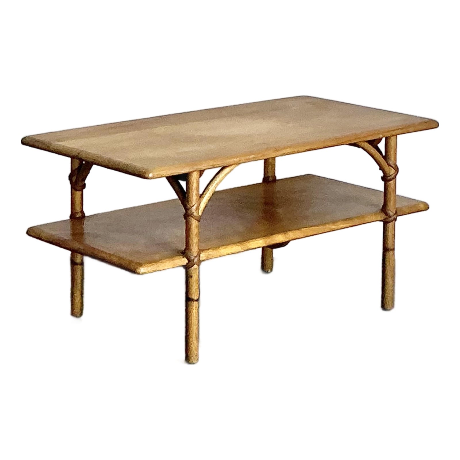 Vintage Heywood Wakefield Hard Maple Coffee Table - Detail view