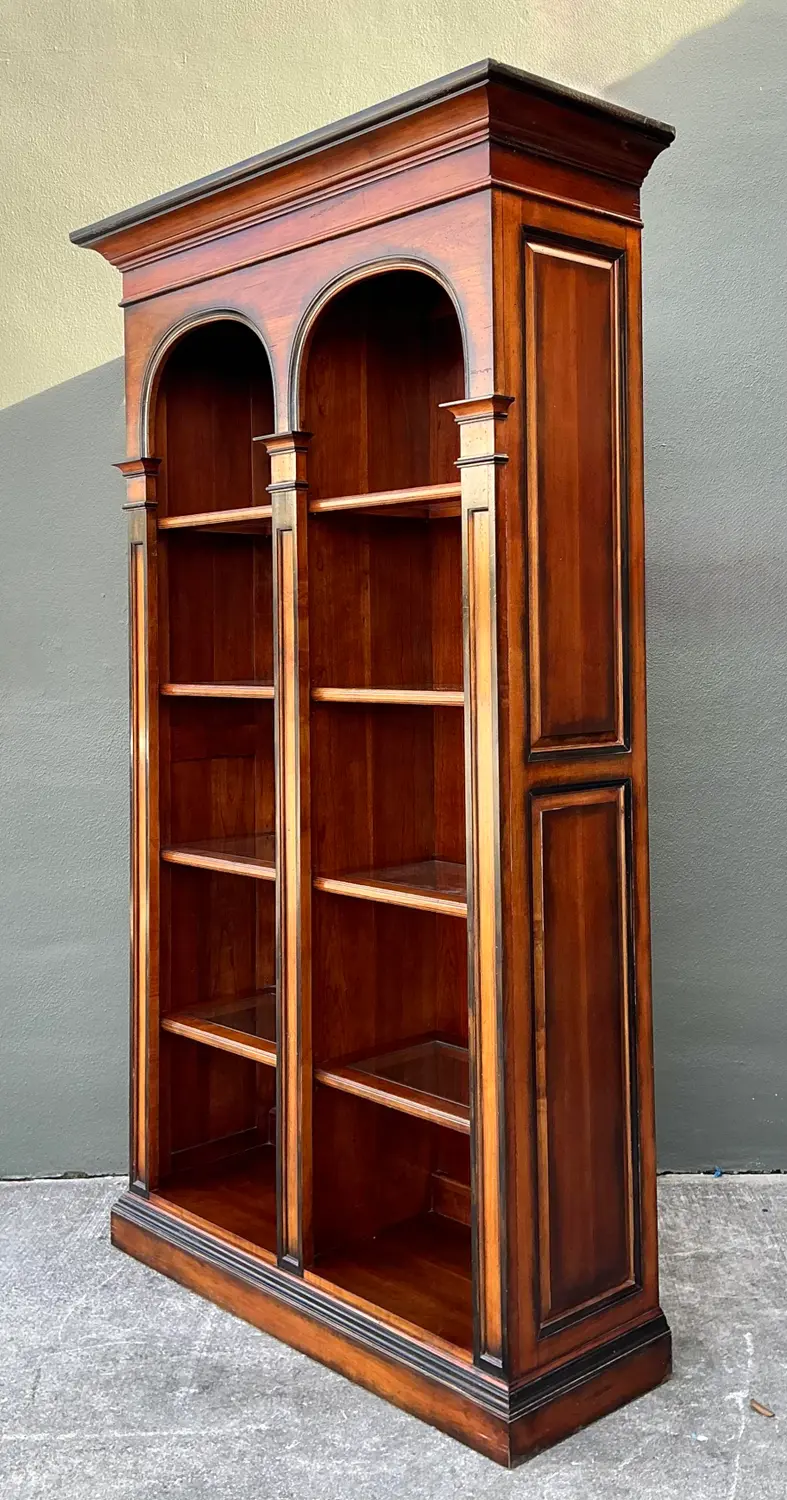Vintage Hickory White Arched Etagere - Back view