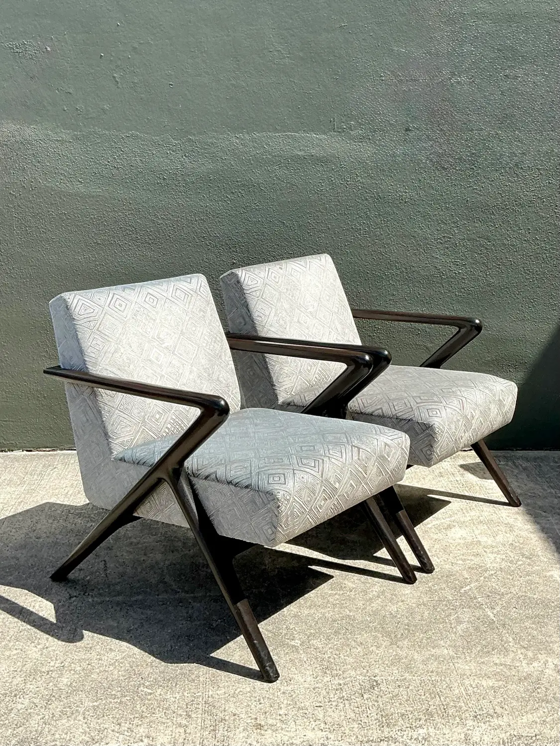 Vintage Holly Hunt “Capri” Lounge Chairs - Side view