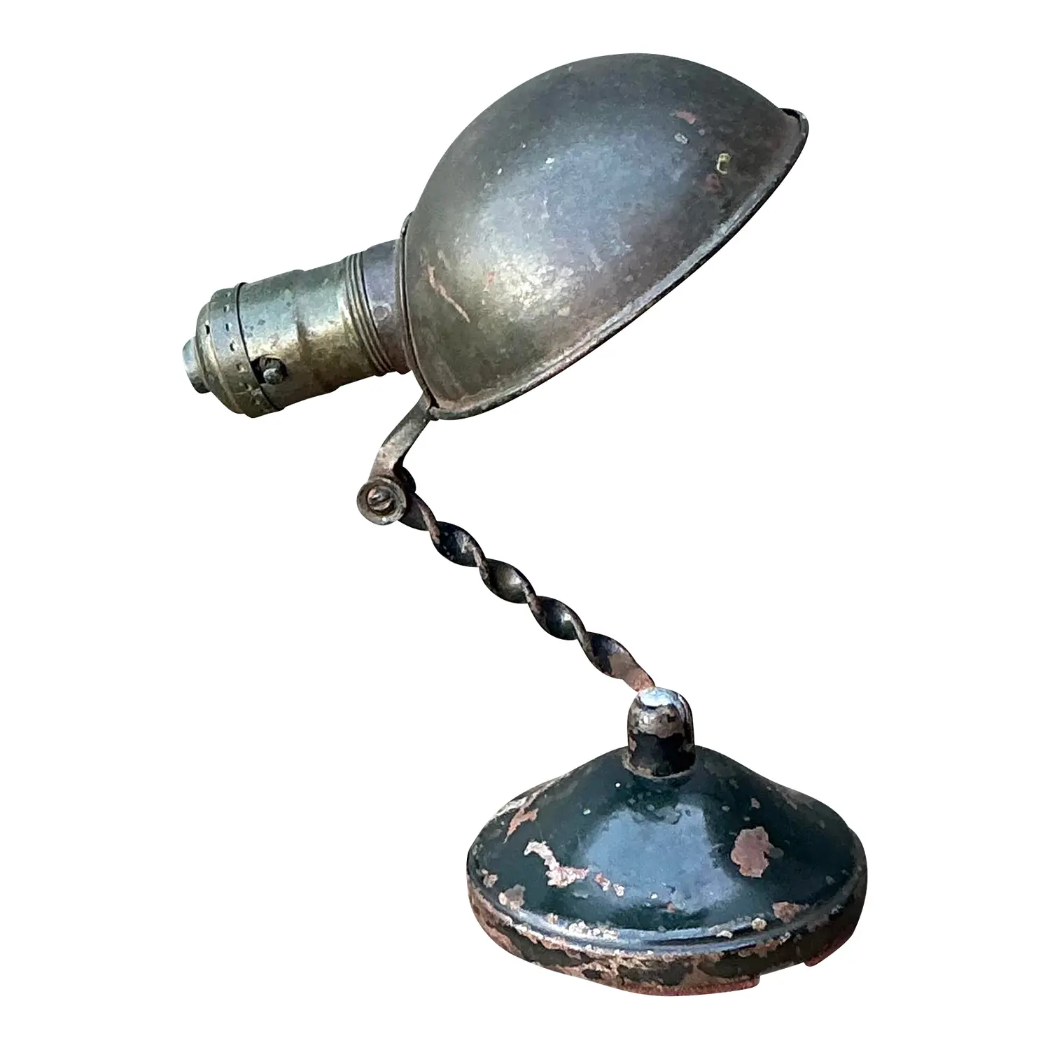 Vintage Industrial Articulated Desk Lamp With Clip