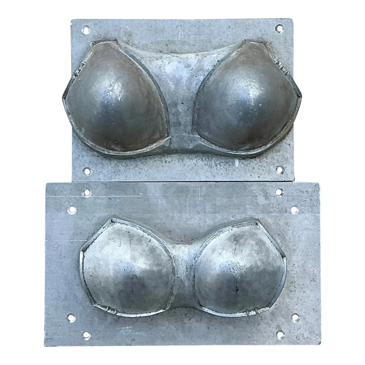 Vintage Industrial Bra Pad Mold - Set of 2