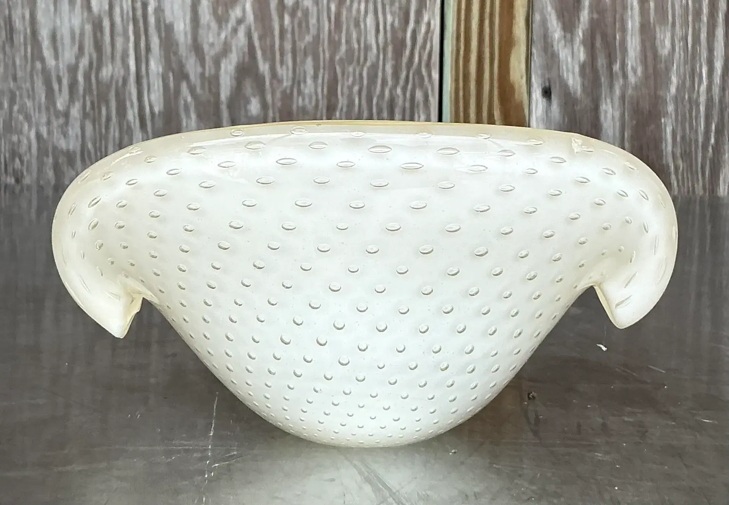Vintage Italian Art Bowl After Murano - Top view