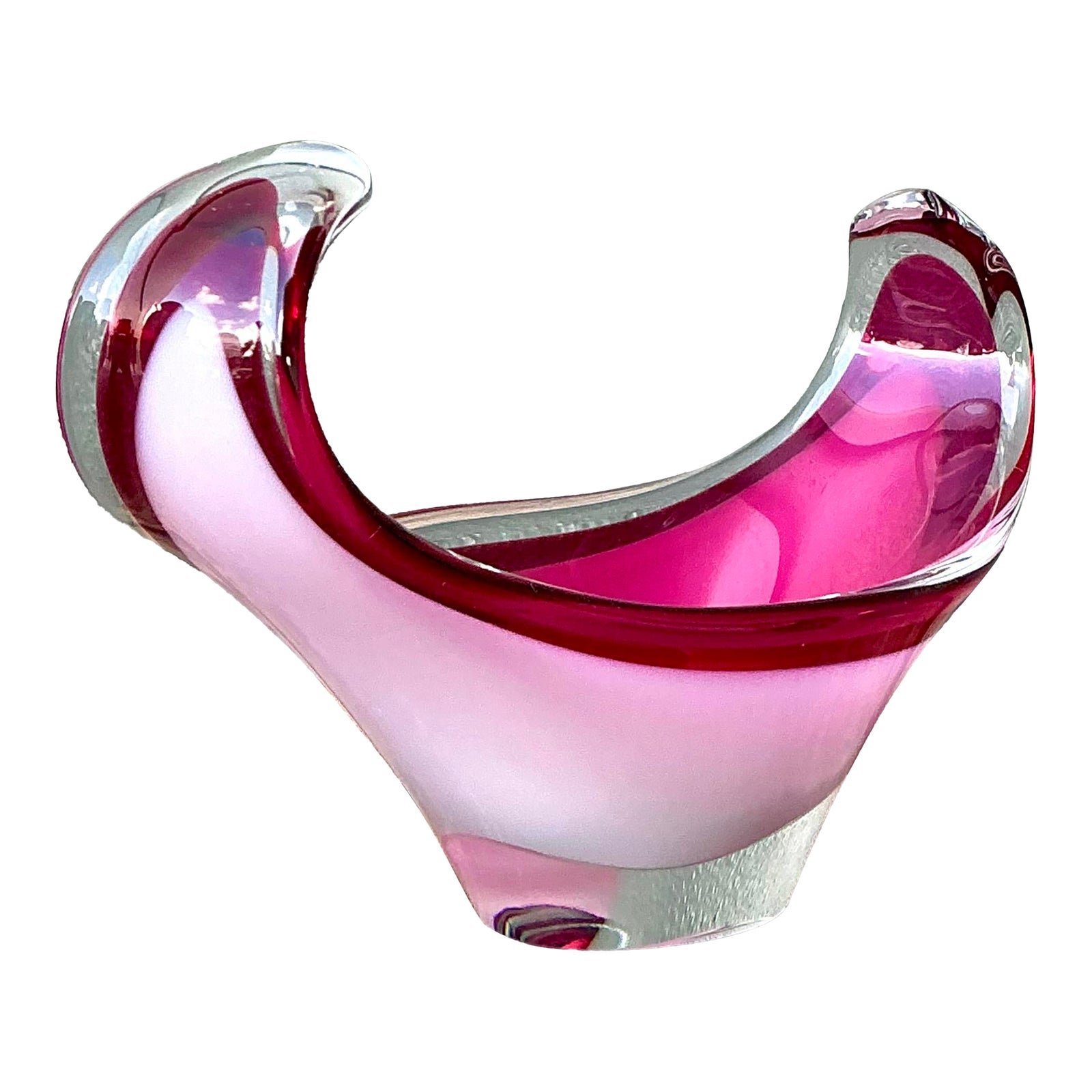 Vintage Italian Art Glass Bowl After Murano