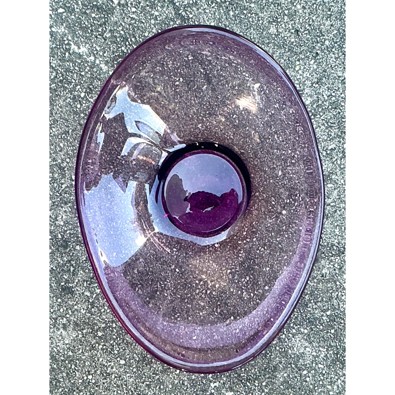 Vintage Italian Art Glass Bowl After Murano - Top view