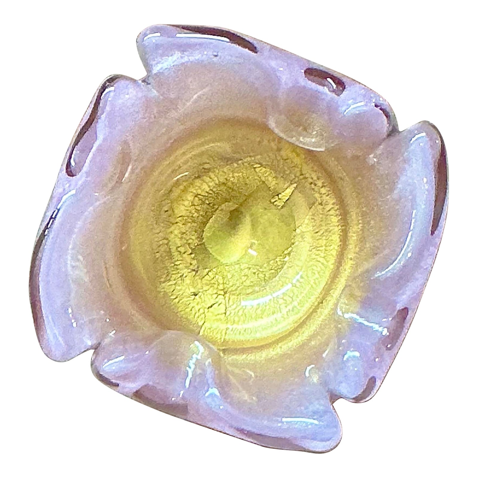 Vintage Italian Art Glass Bowl After Murano