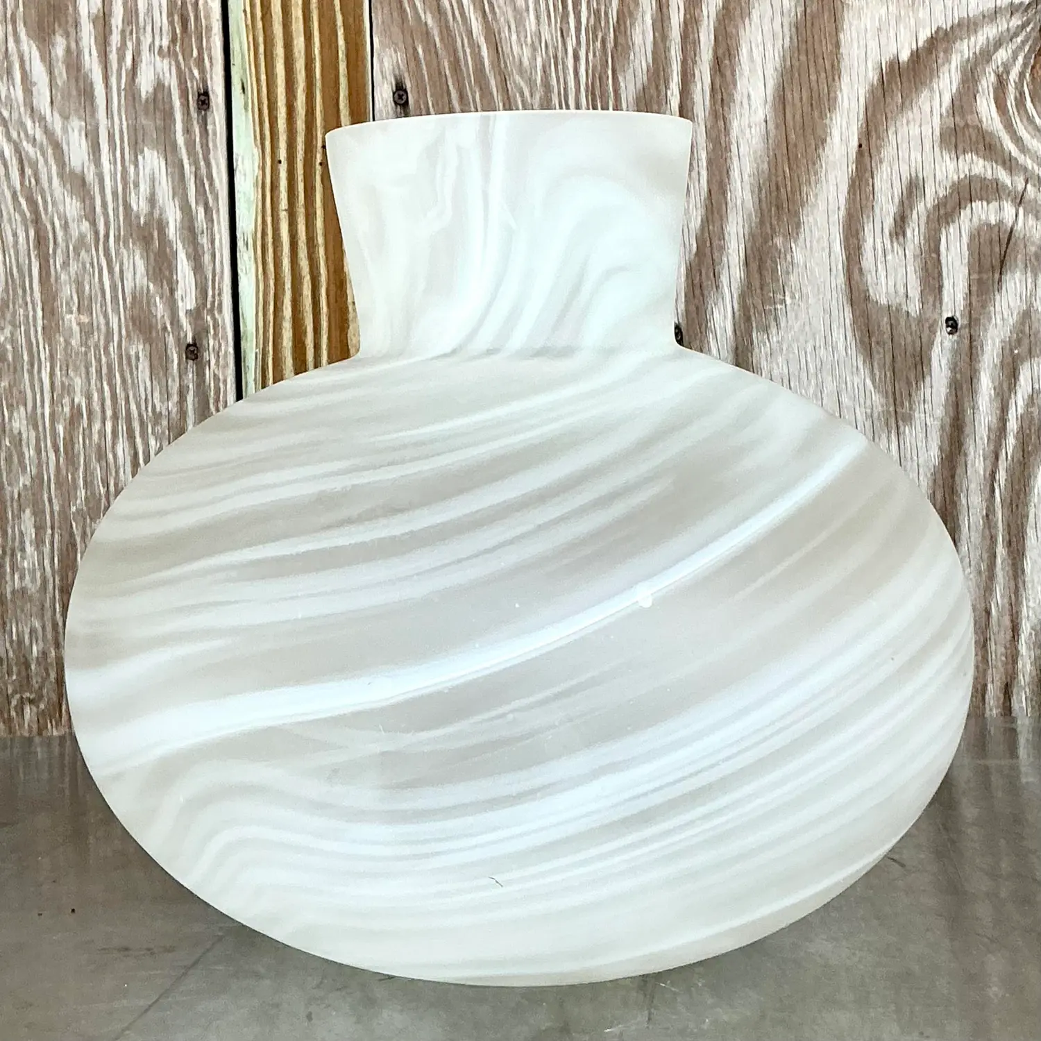 Vintage Italian Art Glass Vase After Murano Vietri - Detail view