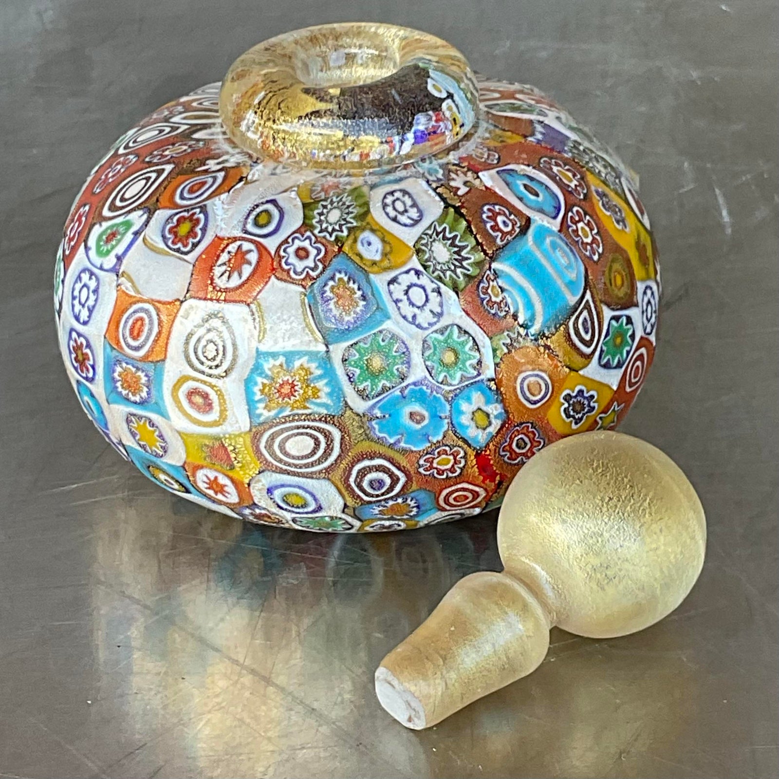 Vintage Italian Gambaro and Poggi Perfume Bottle - Top view