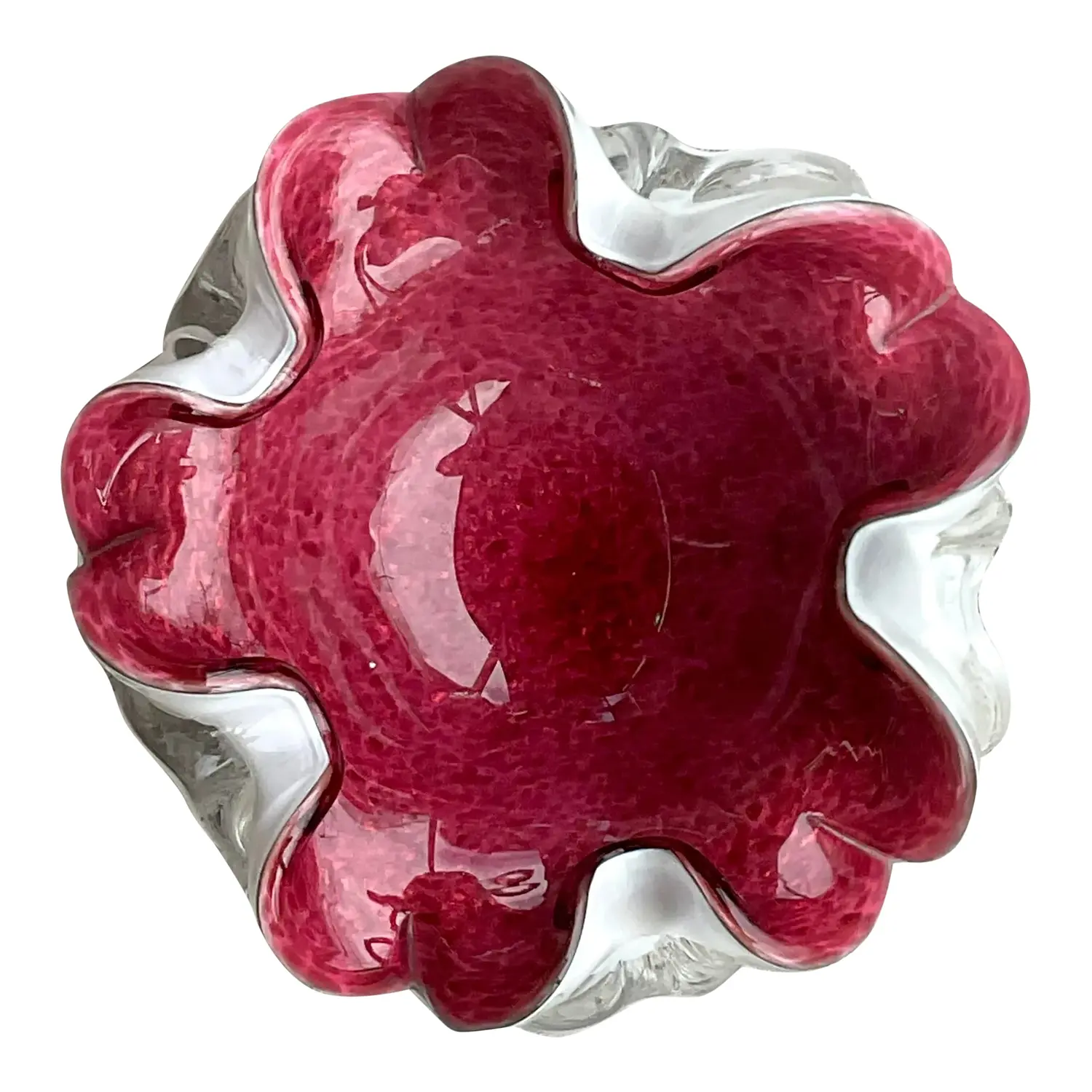 Vintage Italian Glass Bowl After Murano