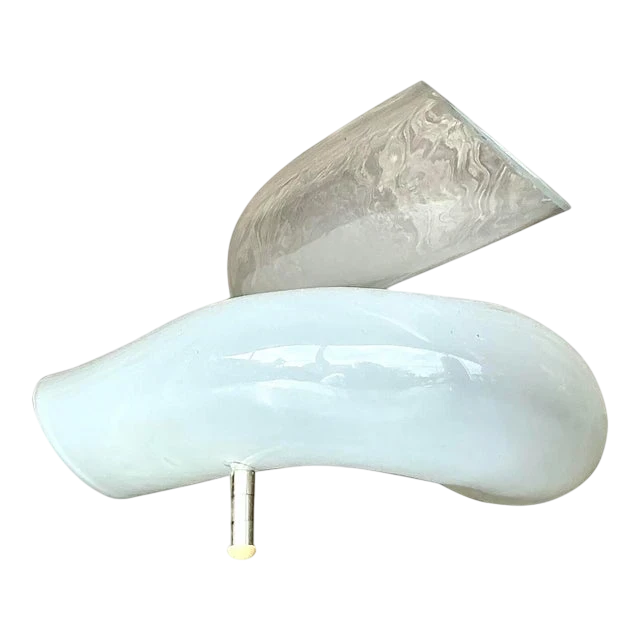 Vintage Italian Glass Knot Table Lamp - Detail view