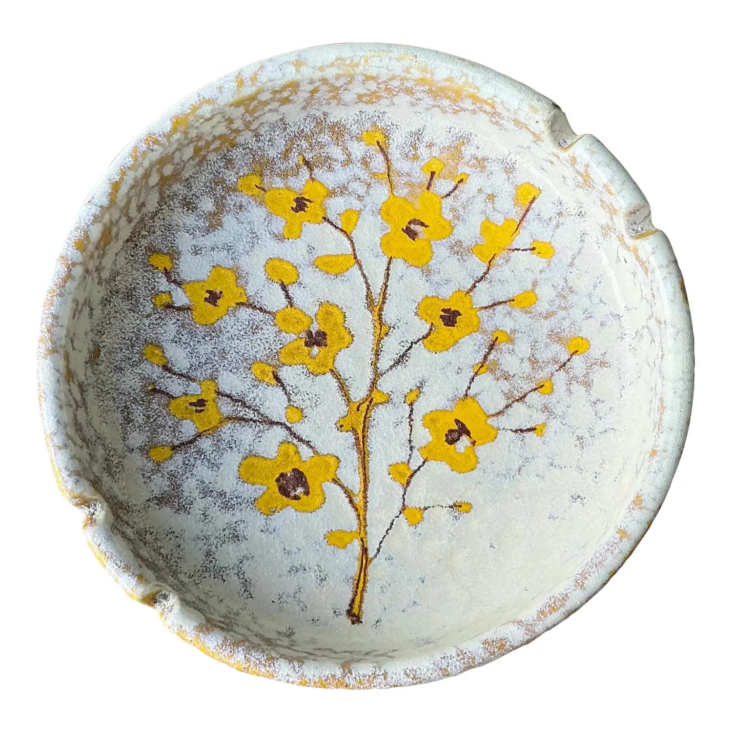 Vintage Italian Glazed Ceramic Ashtray