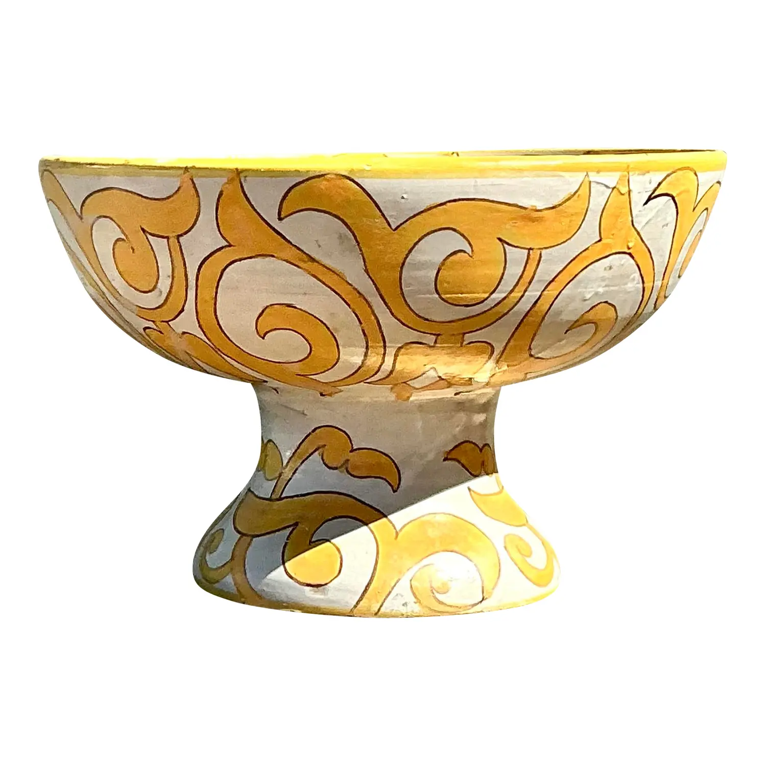 Vintage Italian Glazed Ceramic Bowl