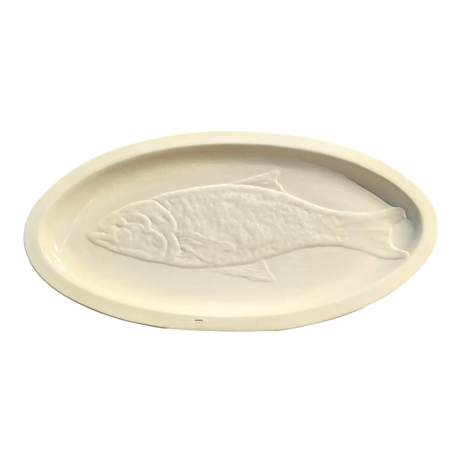 Vintage Italian Glazed Ceramic Fish Tray