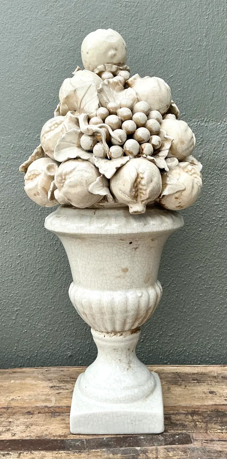 Vintage Italian Glazed Ceramic Topiary