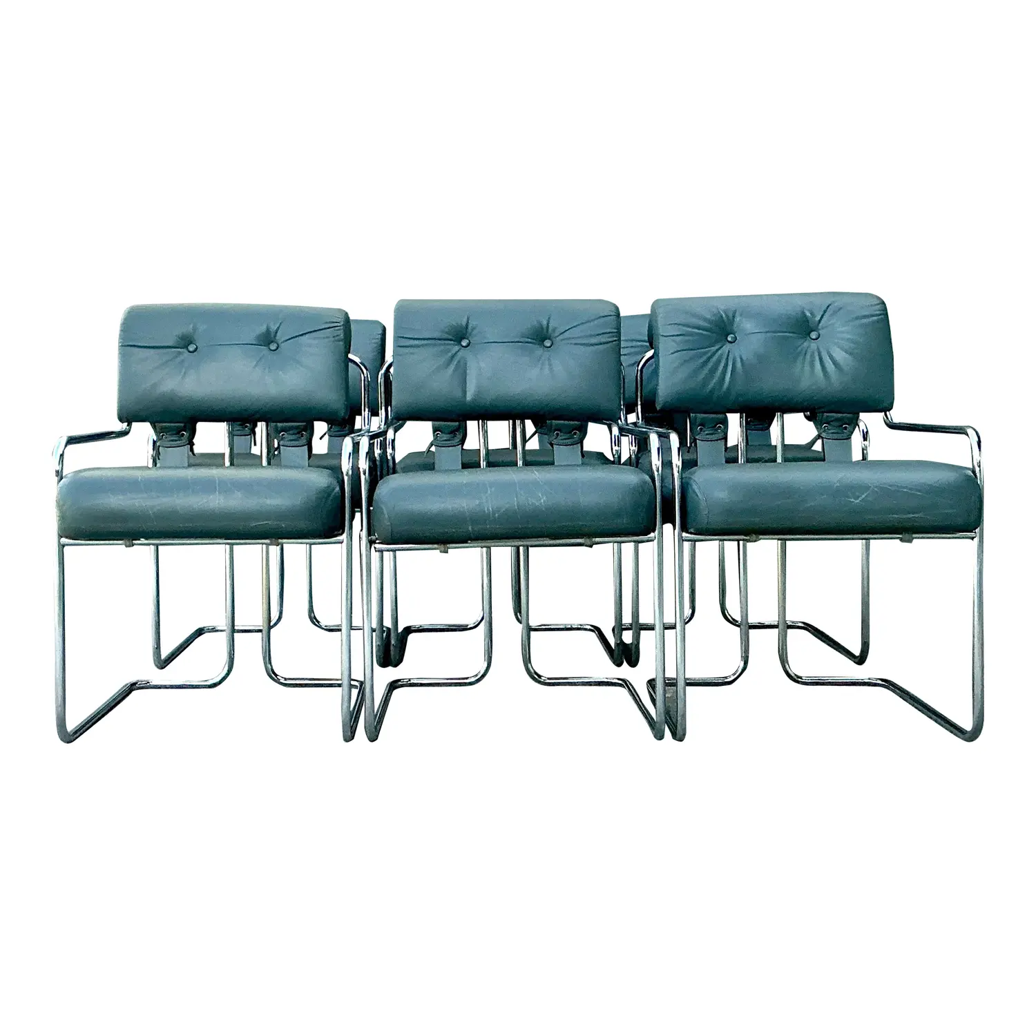 Vintage Italian Guido Faleschini “Tucaroma”:Dining Chairs - Set of 6