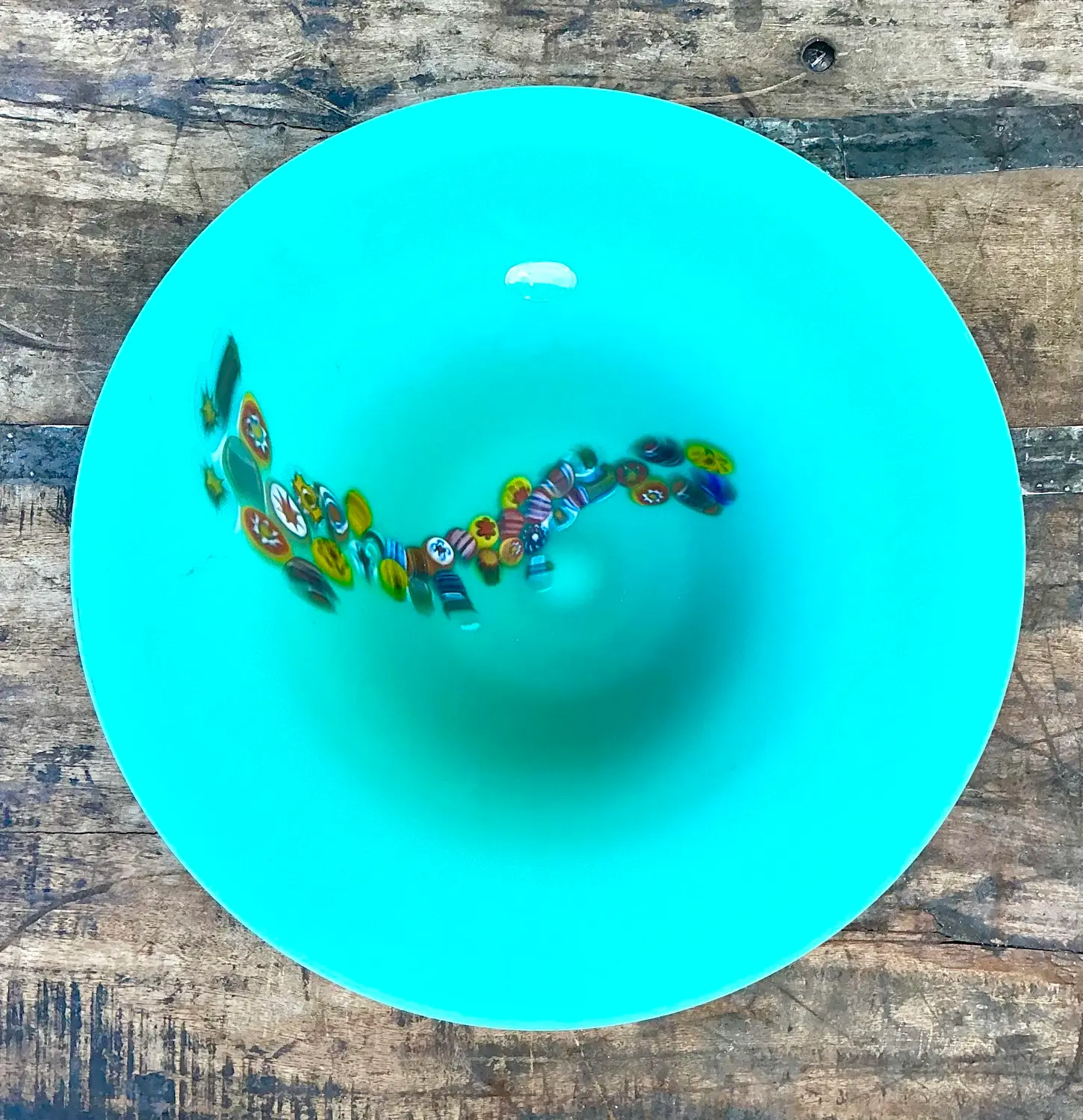 Vintage Italian Murano Glass Bowl - Top view