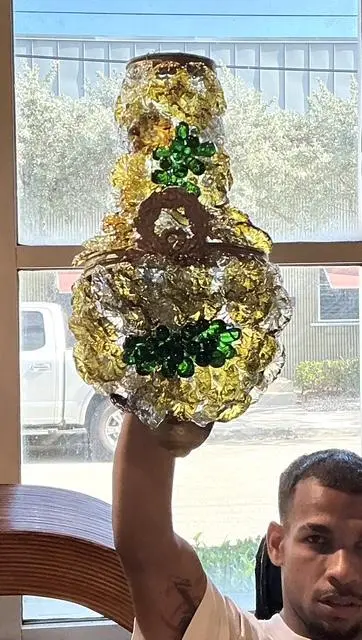 Vintage Italian Murano Glass Flower Sconce - A Pair - Back view