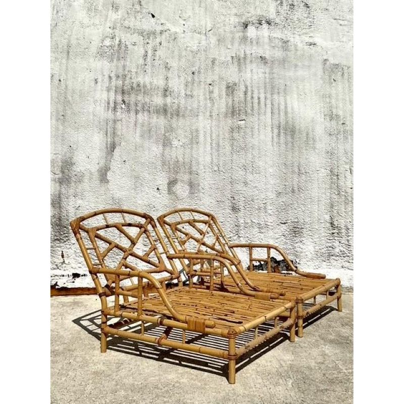 Vintage Italian Vivai Del Sud Lounge Chairs- Set of 2 - Back view