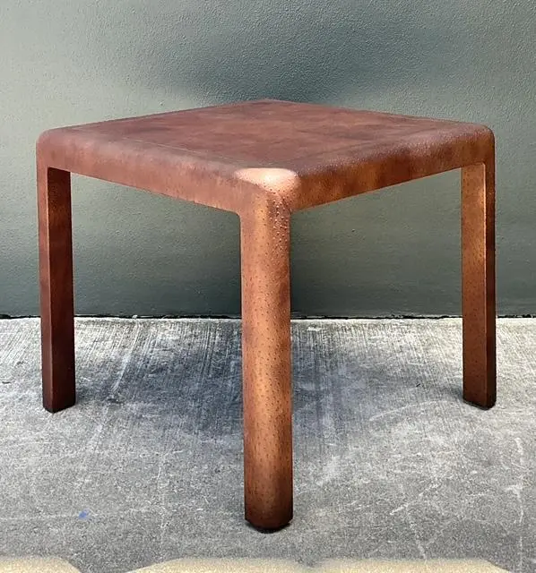 Vintage Karl Springer Ostrich Game Table - Top view