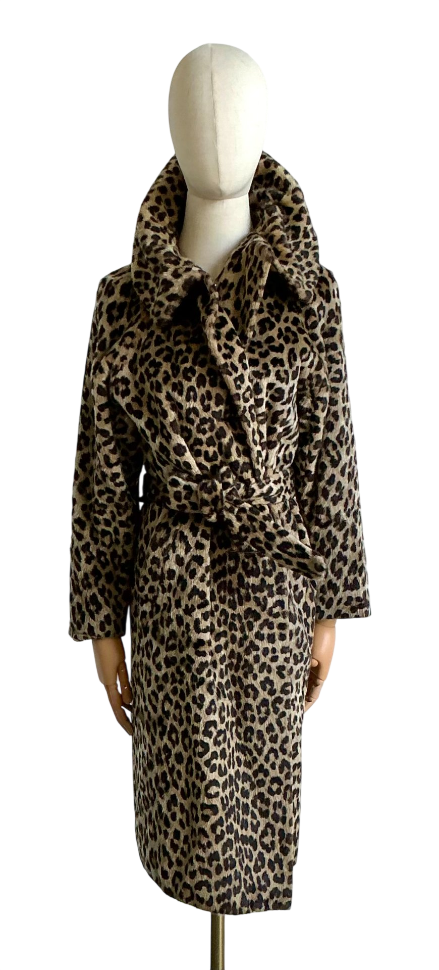 Vintage Kilimanjaro Faux Leopard Coat By Sidney Blumenthal