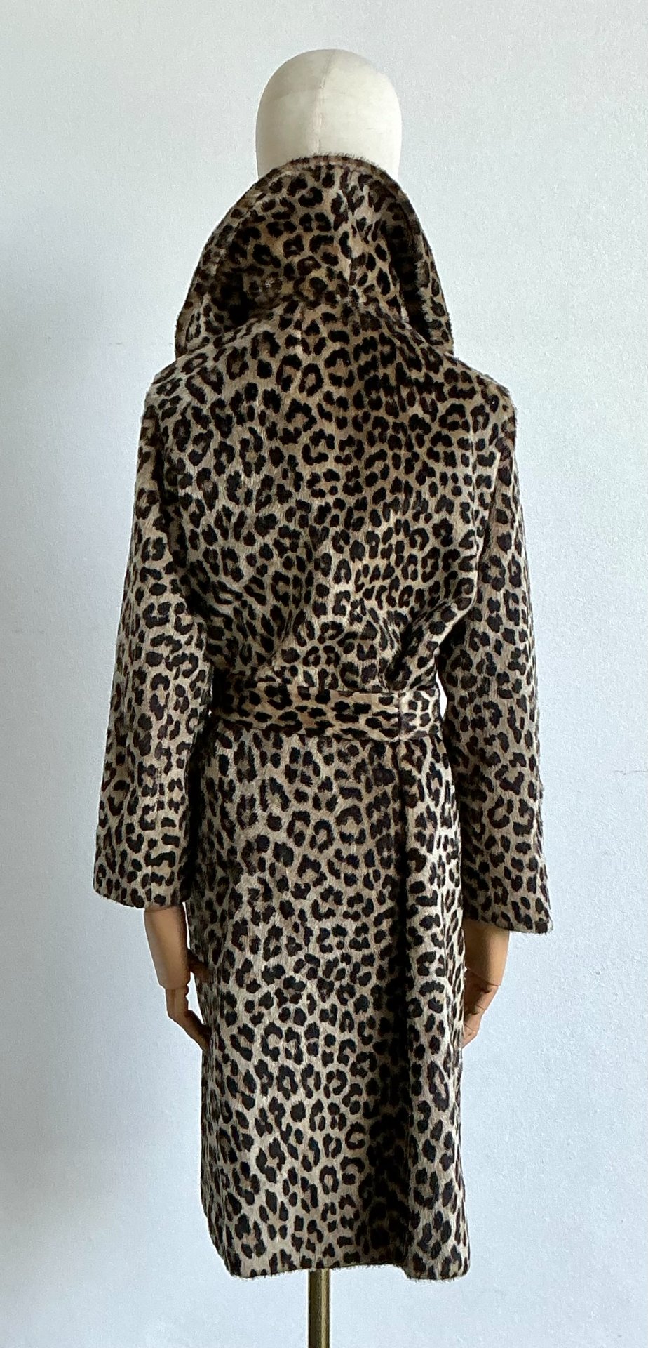 Vintage Kilimanjaro Faux Leopard Coat By Sidney Blumenthal - Side view