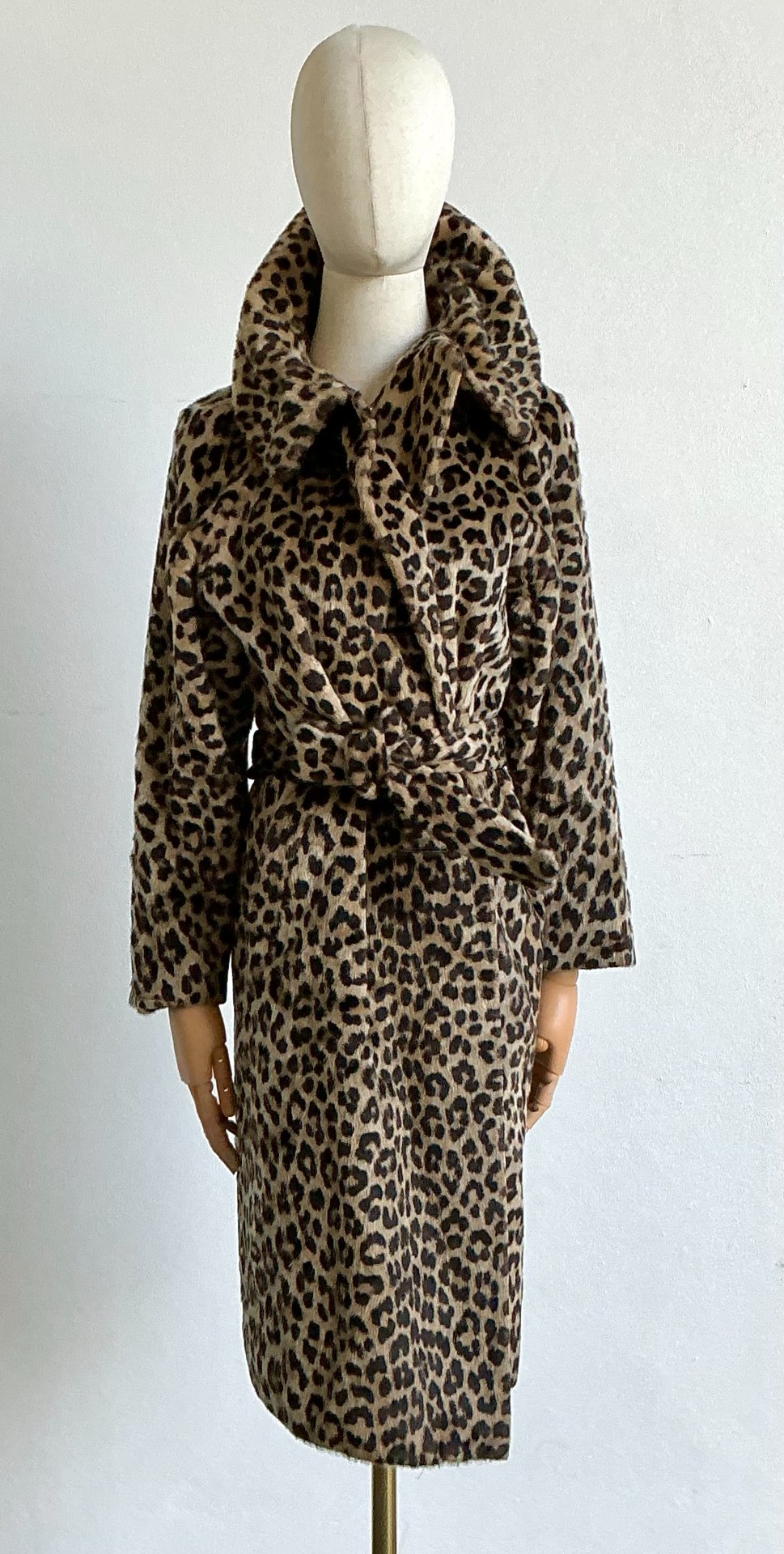 Vintage Kilimanjaro Faux Leopard Coat By Sidney Blumenthal - Detail view