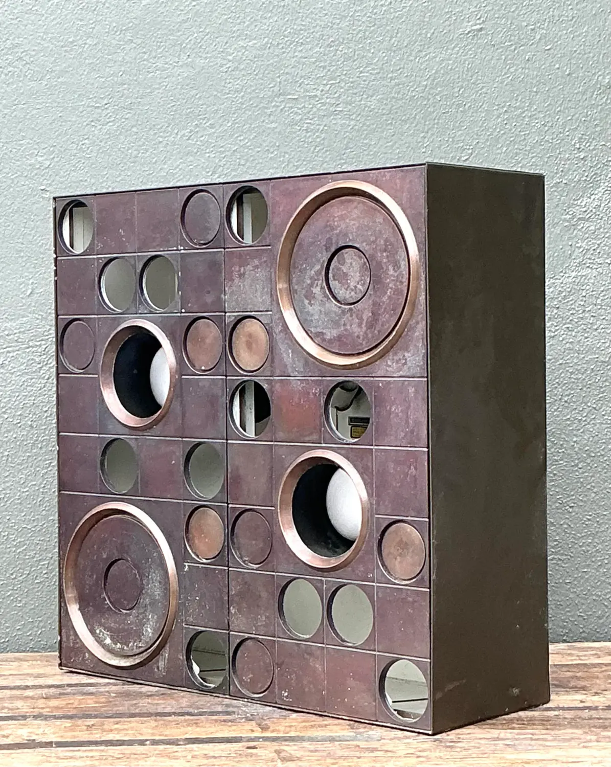 Vintage Lightolier Block Light Box - Top view