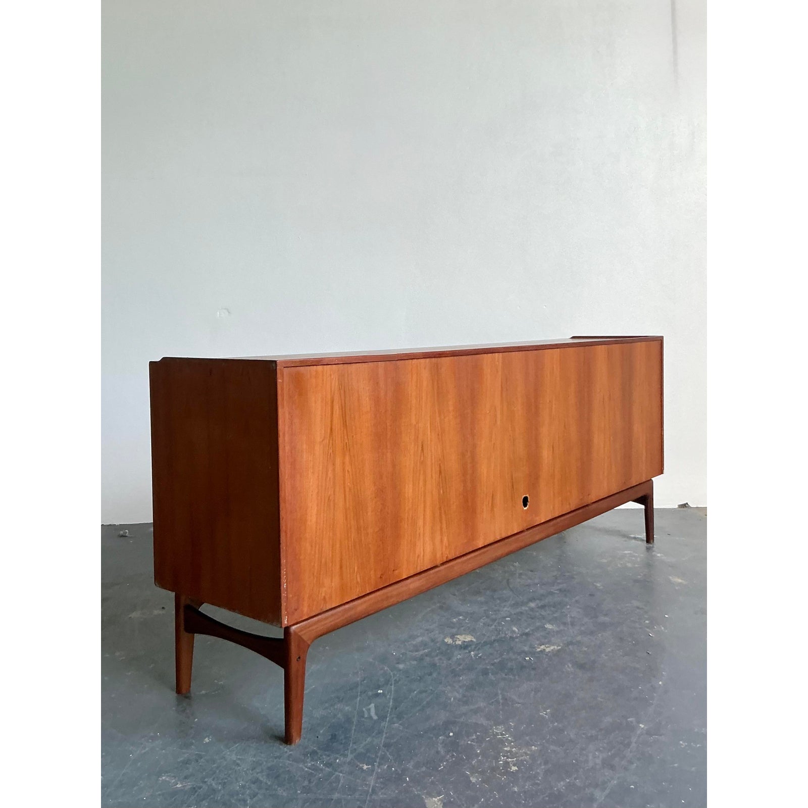 Vintage MCM Danish Arne Hovmand-Olsen Teak Credenza - Back view