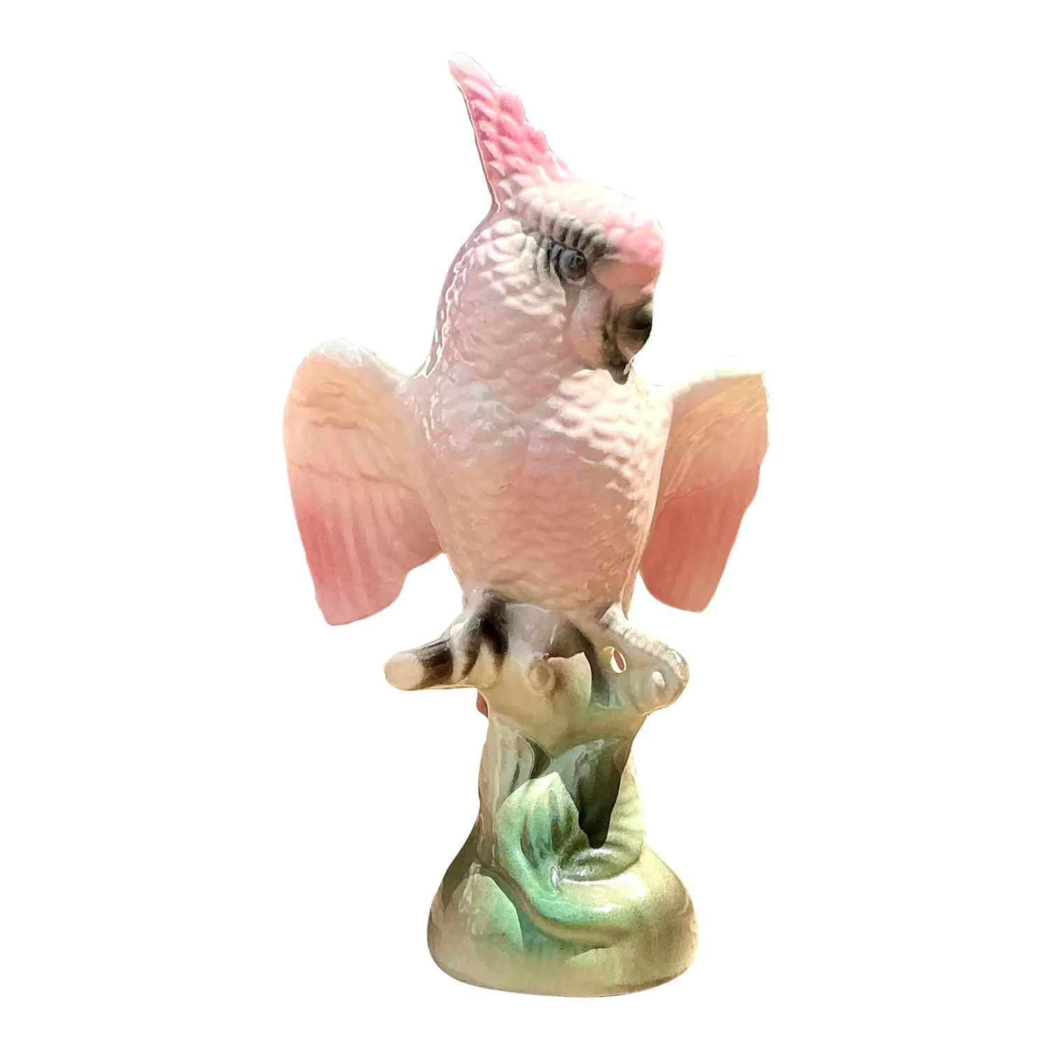 Vintage MCM Glazed Ceramic Bird
