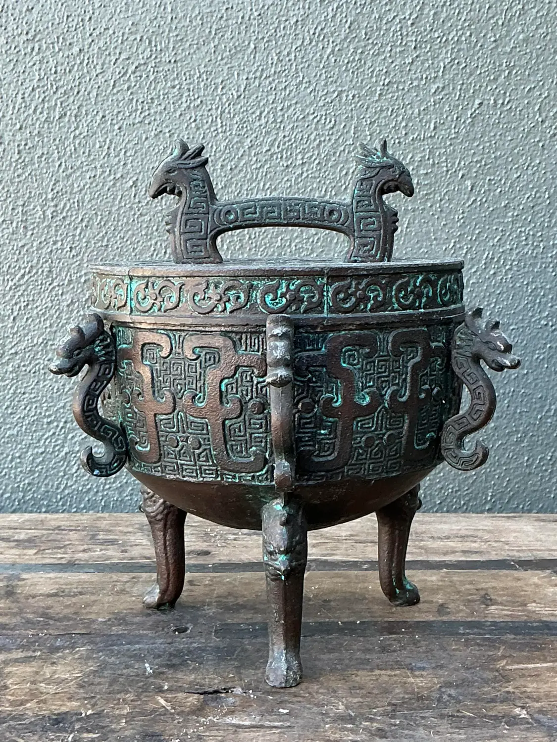 Vintage MCM Ice Bucket After James Mont - Top view