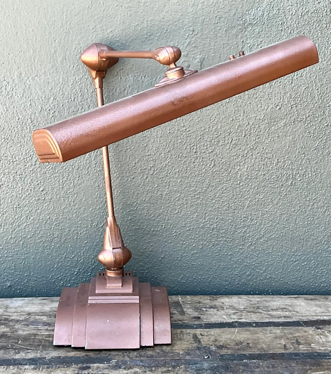 Vintage MCM Industrial Flexo Lamp - Top view