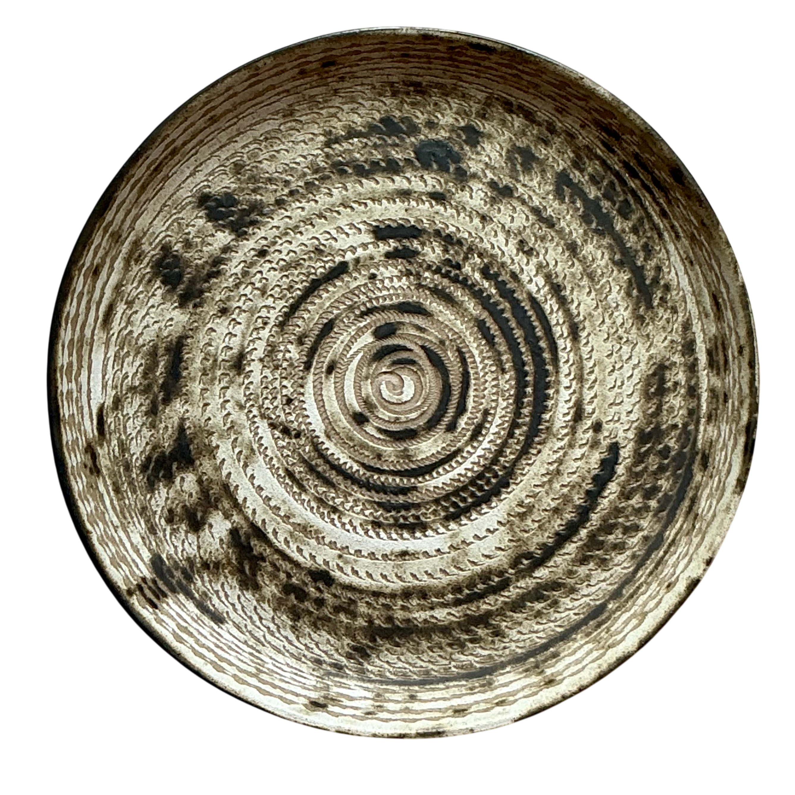 Vintage MCM Martz Studio Pottery Plate  - Detail view